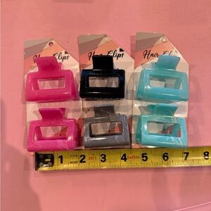 Set of Colorful Hair Claw Clips